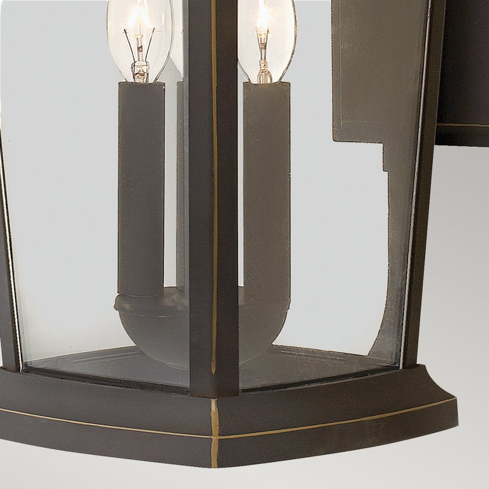 Bromley 3 Light Large Wall Lantern in Bronze