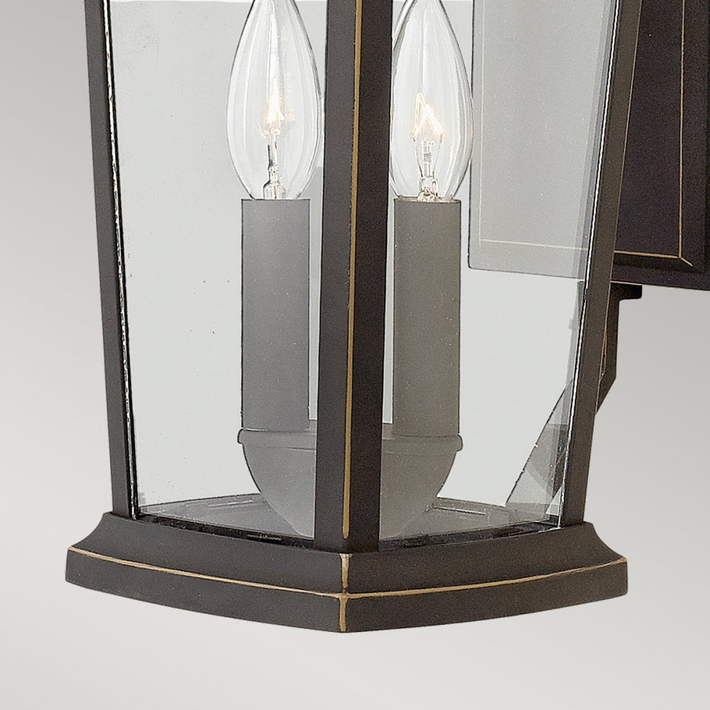 Bromley 2 Light Medium Wall Lantern in Bronze