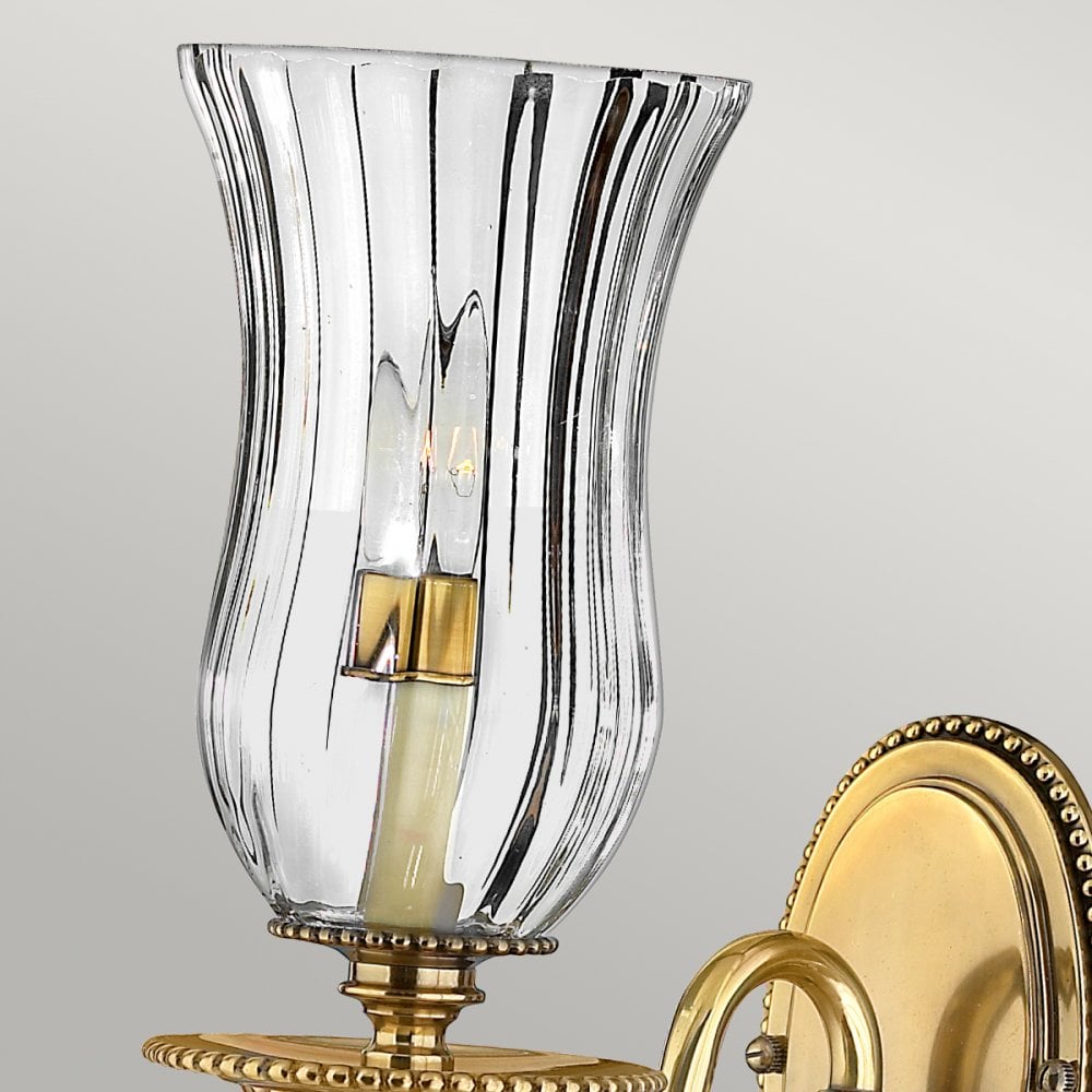 Cambridge Single Wall Light in Burnished Brass