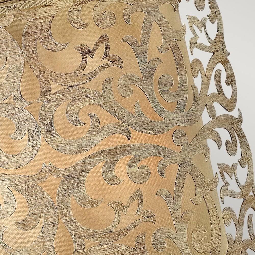 Carabel 2 Light Wall Light in Brushed Champagne