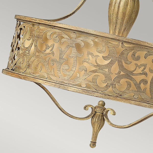 Carabel Pendant Chandelier in Brushed Champagne