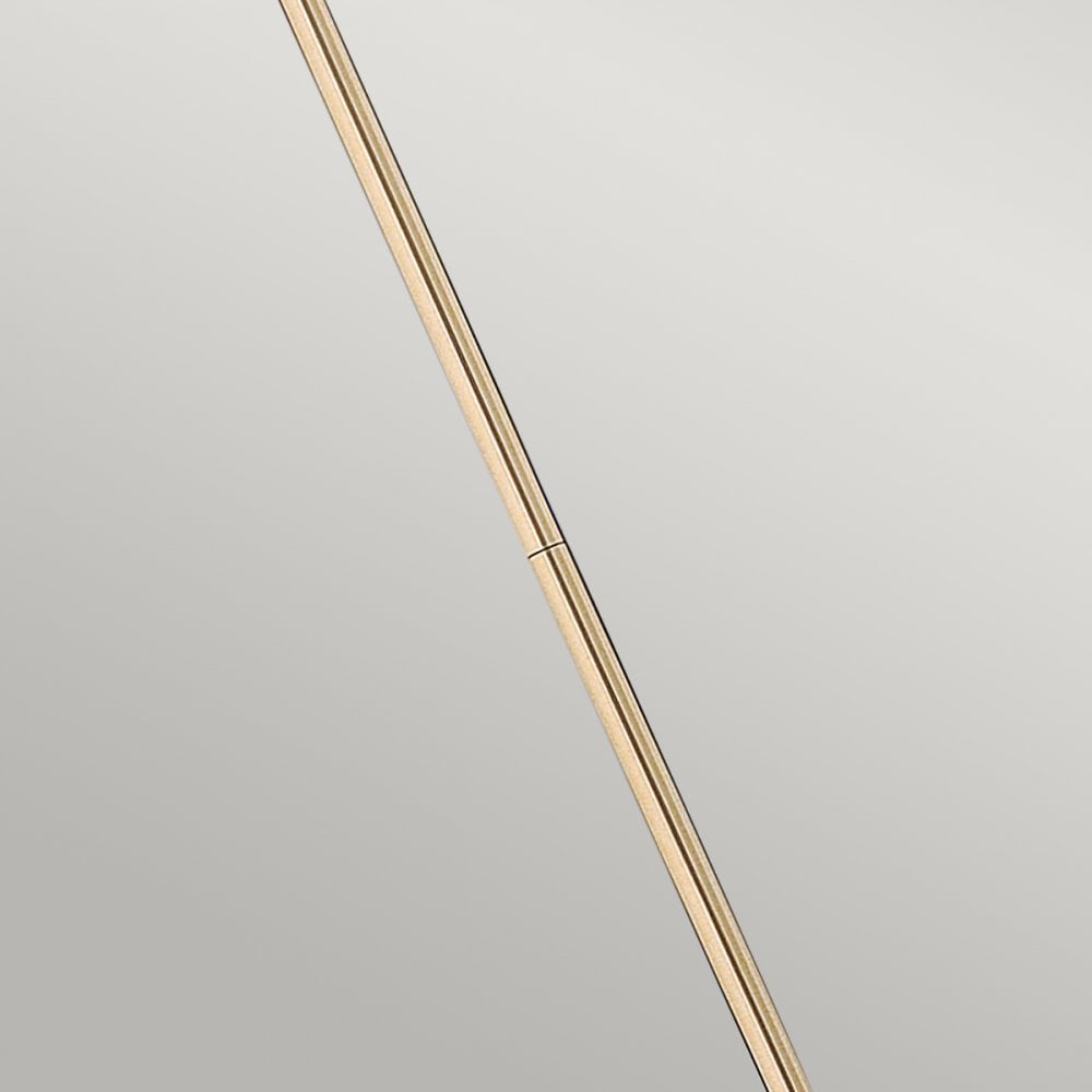 Congress Fluted Clear Glass Pendant in Brushed Caramel