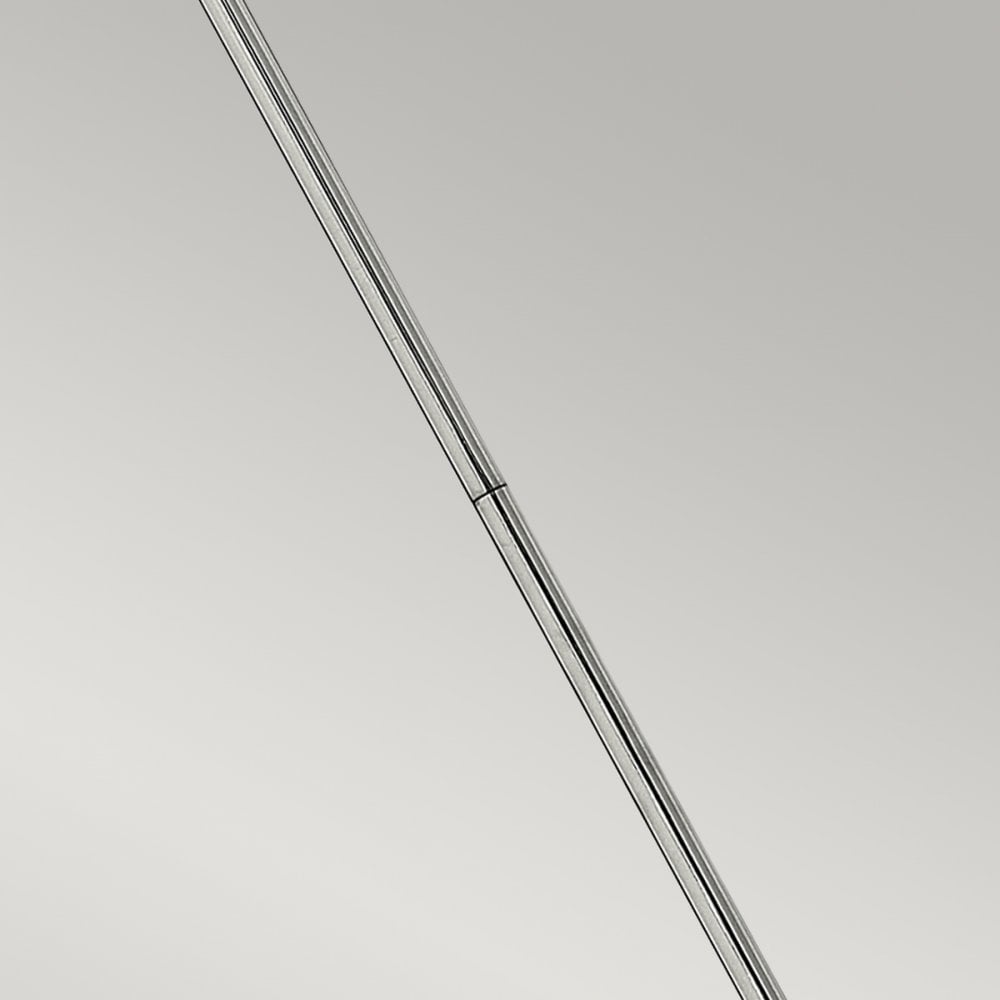 Congress Fluted Clear Glass Pendant in Chrome