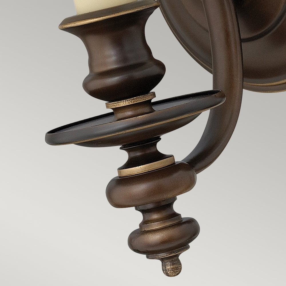 Dunhill Single Wall Light in Royal Bronze