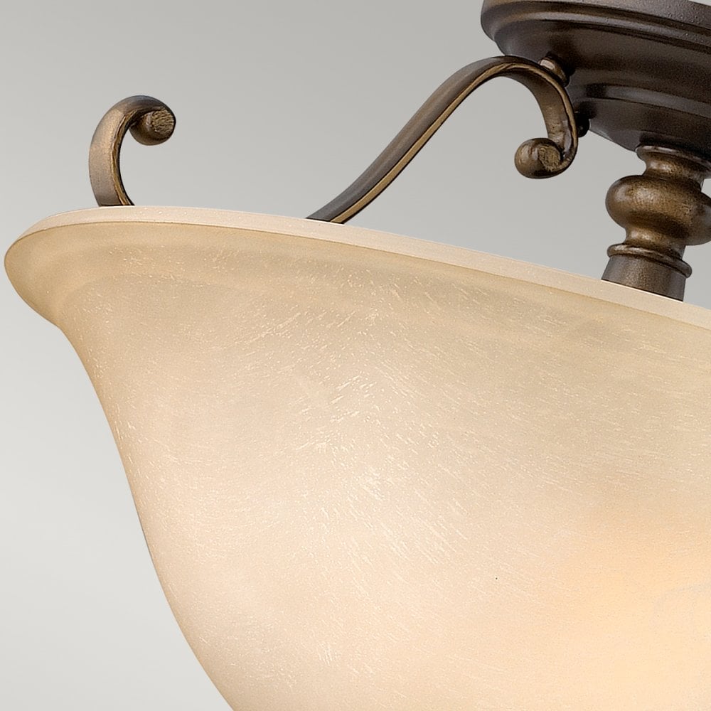 Dunhill Semi-Flush Ceiling Light in Royal Bronze