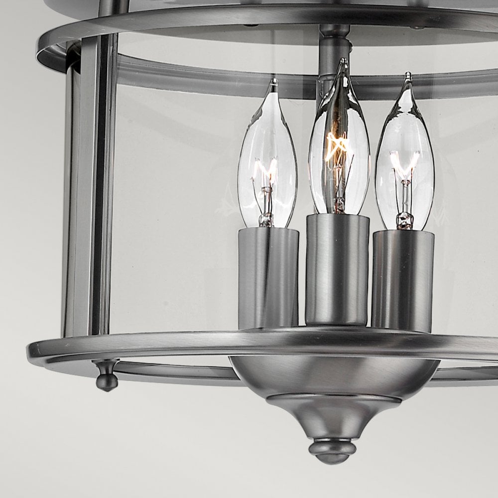 Gentry Flush Mount Light in Pewter