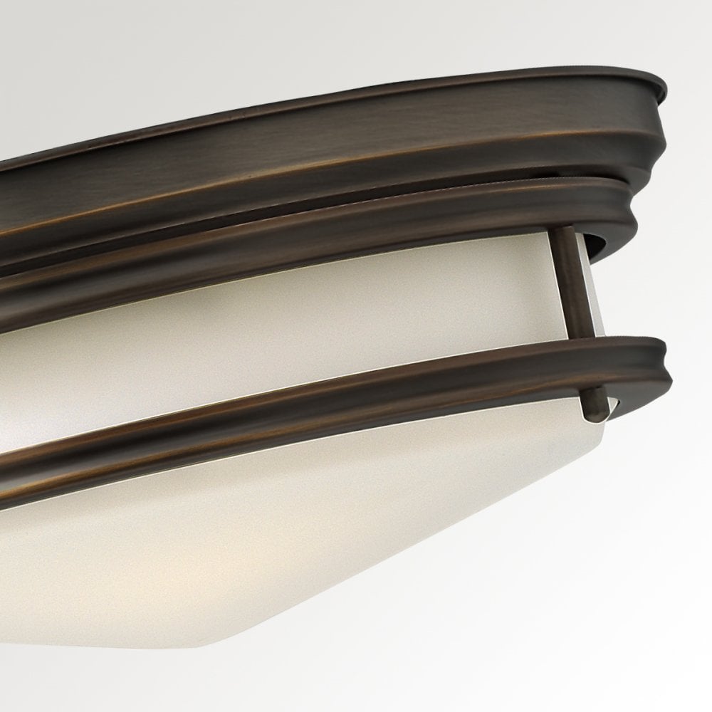 Hadley Three Light Flush Light in Oil Rubbed Bronze
