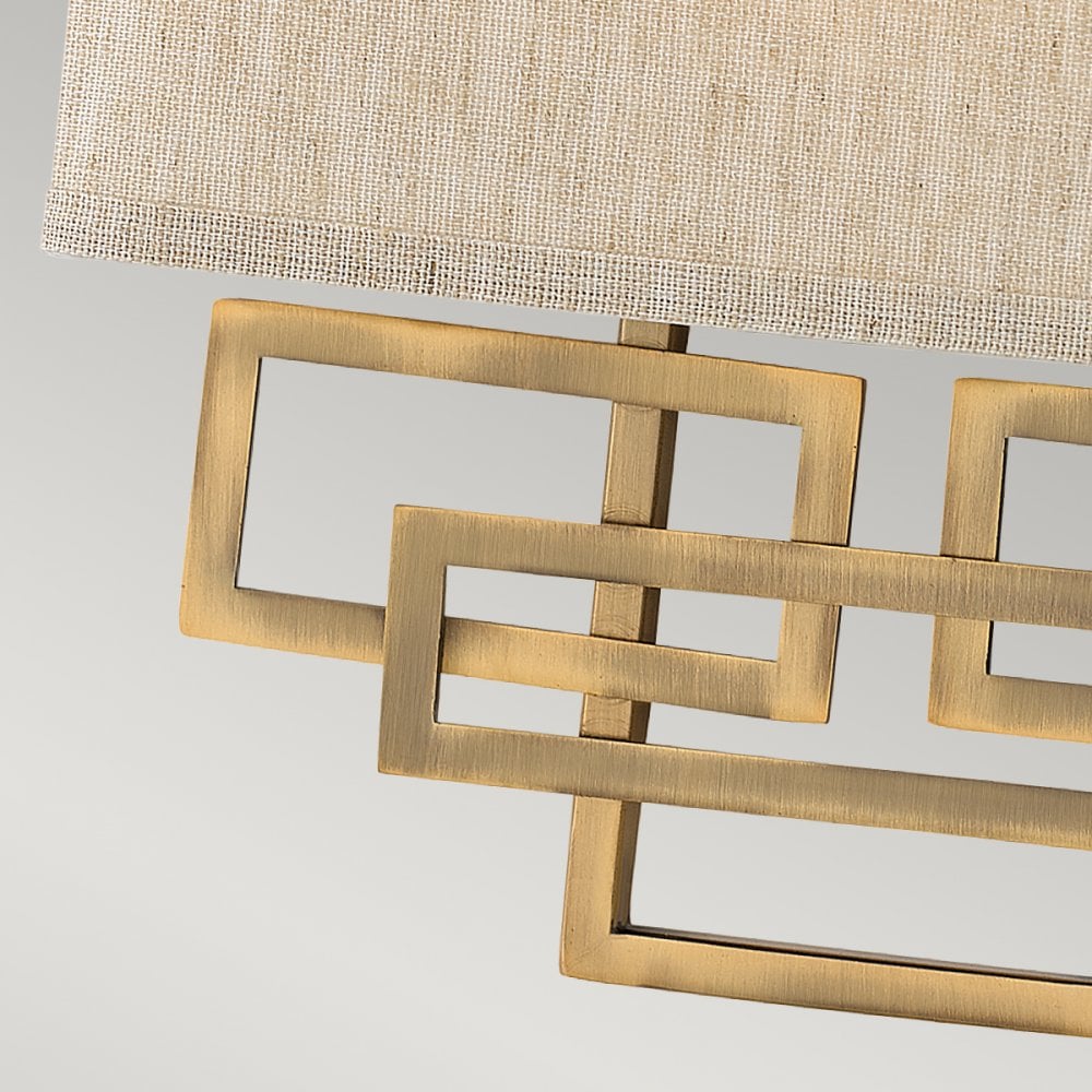 Lanza Wall Light in Brushed Bronze