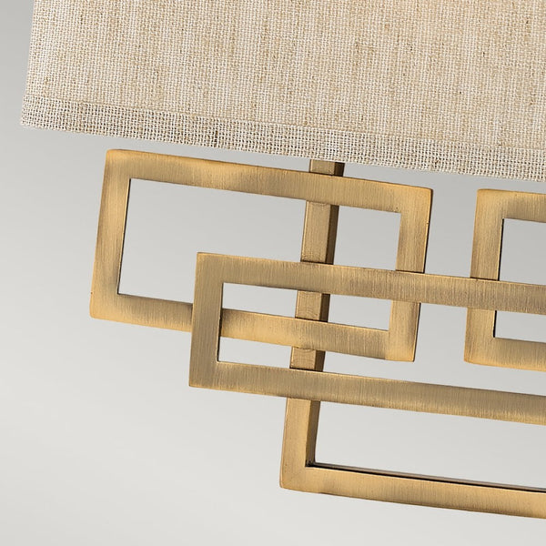 Lanza Wall Light in Brushed Bronze