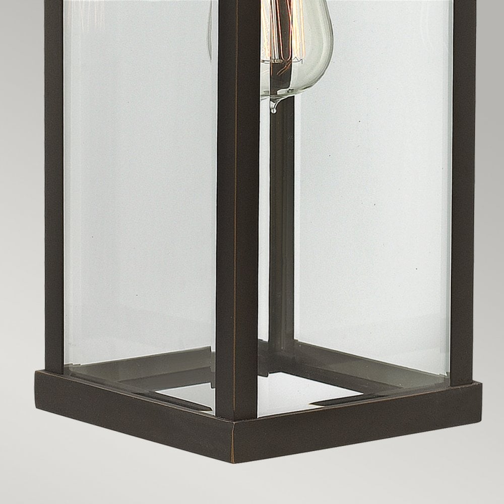 Manhattan Large Outdoor Wall Lantern in Oil Rubbed Bronze