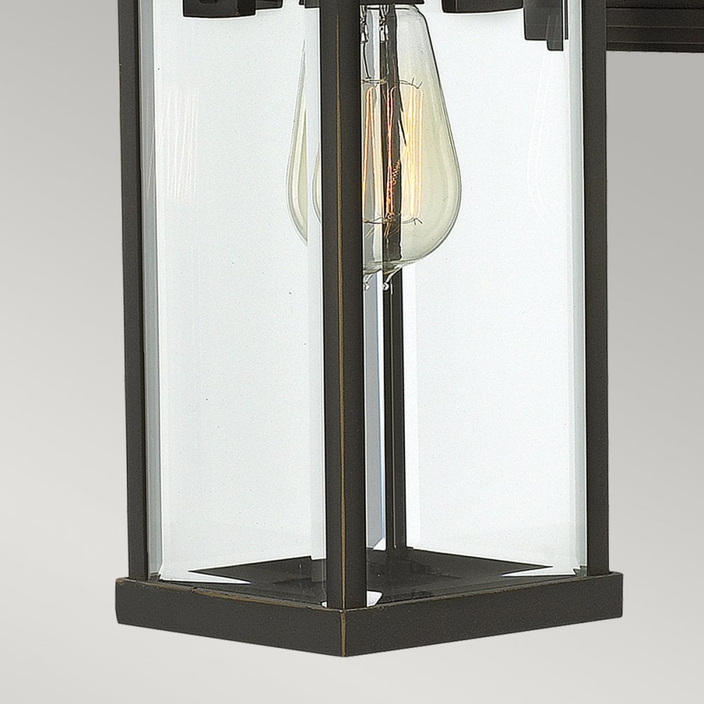 Manhattan Medium Outdoor Wall Lantern in Oil Rubbed Bronze