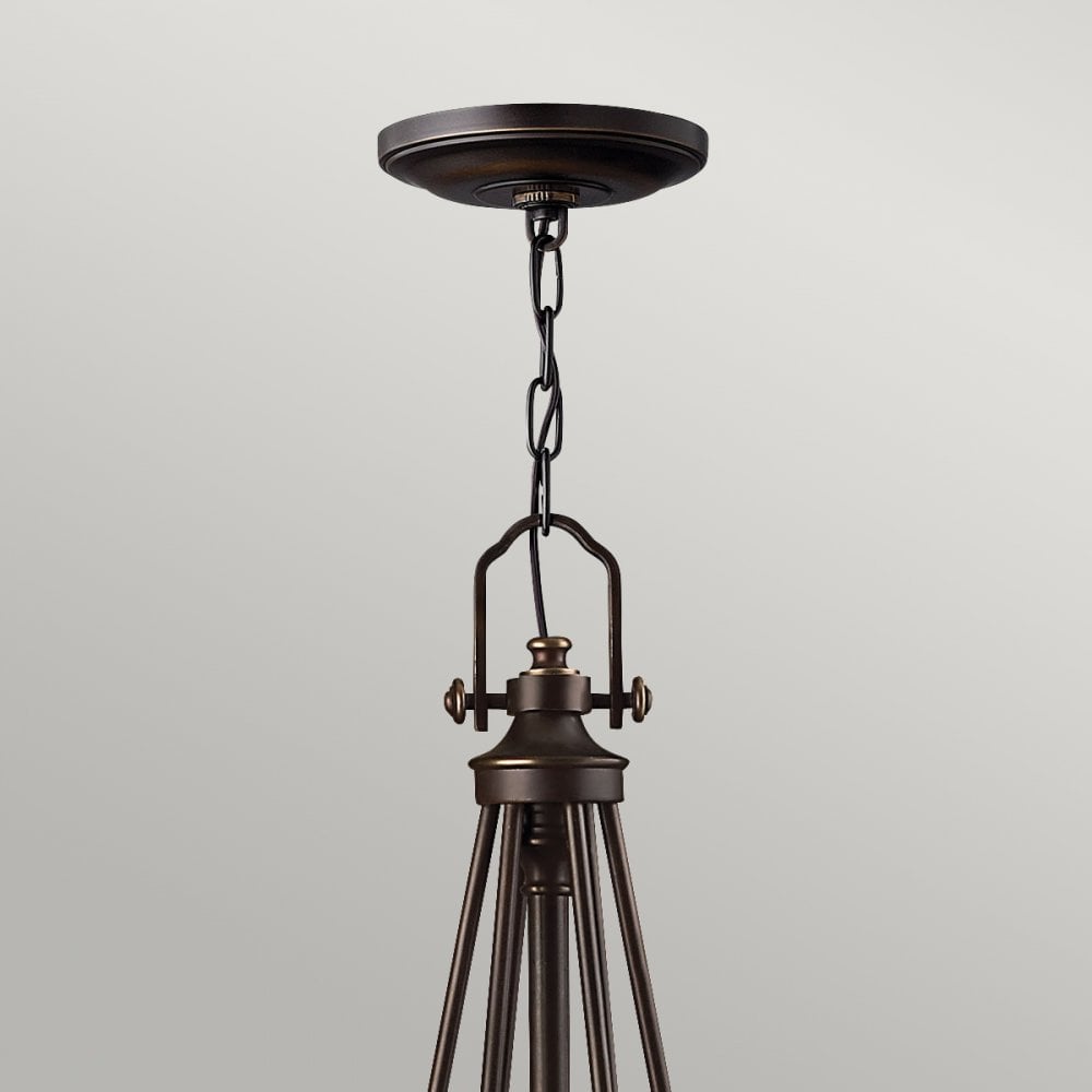 Mayflower Six Light Chandelier in Olde Bronze