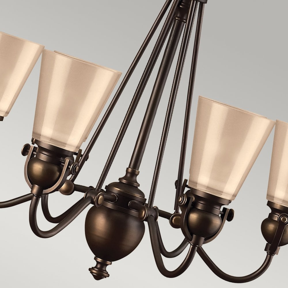 Mayflower Six Light Chandelier in Olde Bronze