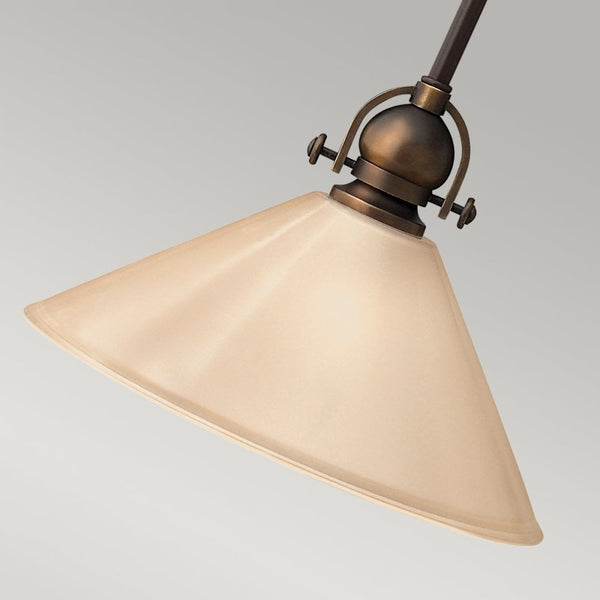 Mayflower Wide Mini Pendant in Olde Bronze