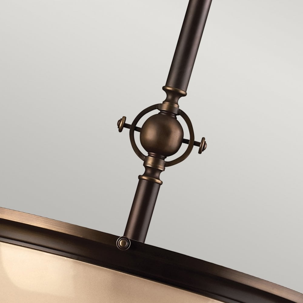 Mayflower Three Light Pendant in Olde Bronze