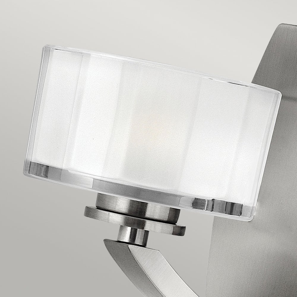 Meridian Wall Light in Brushed Nickel