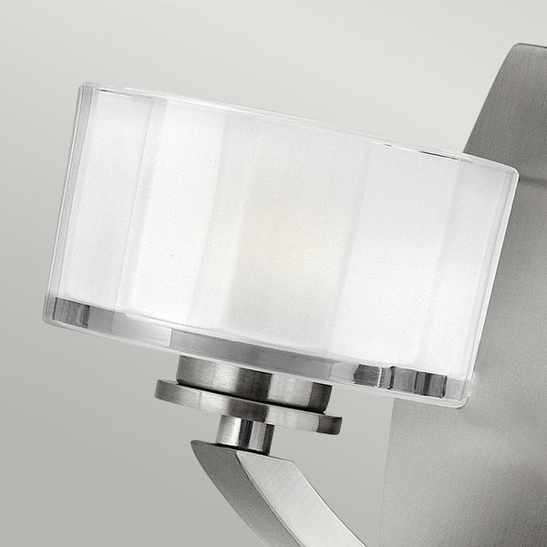 Meridian Wall Light in Brushed Nickel