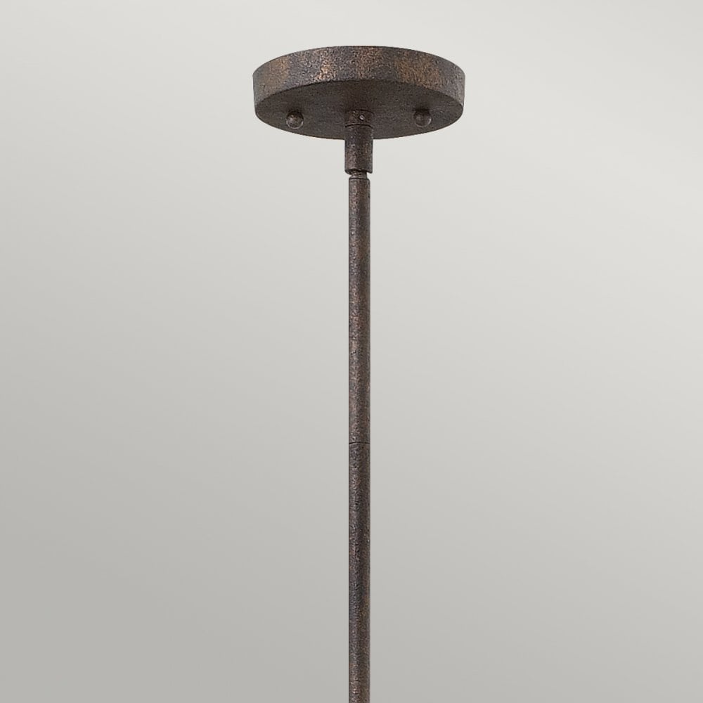Middlefield Mini Pendant in Solid Distressed Wood