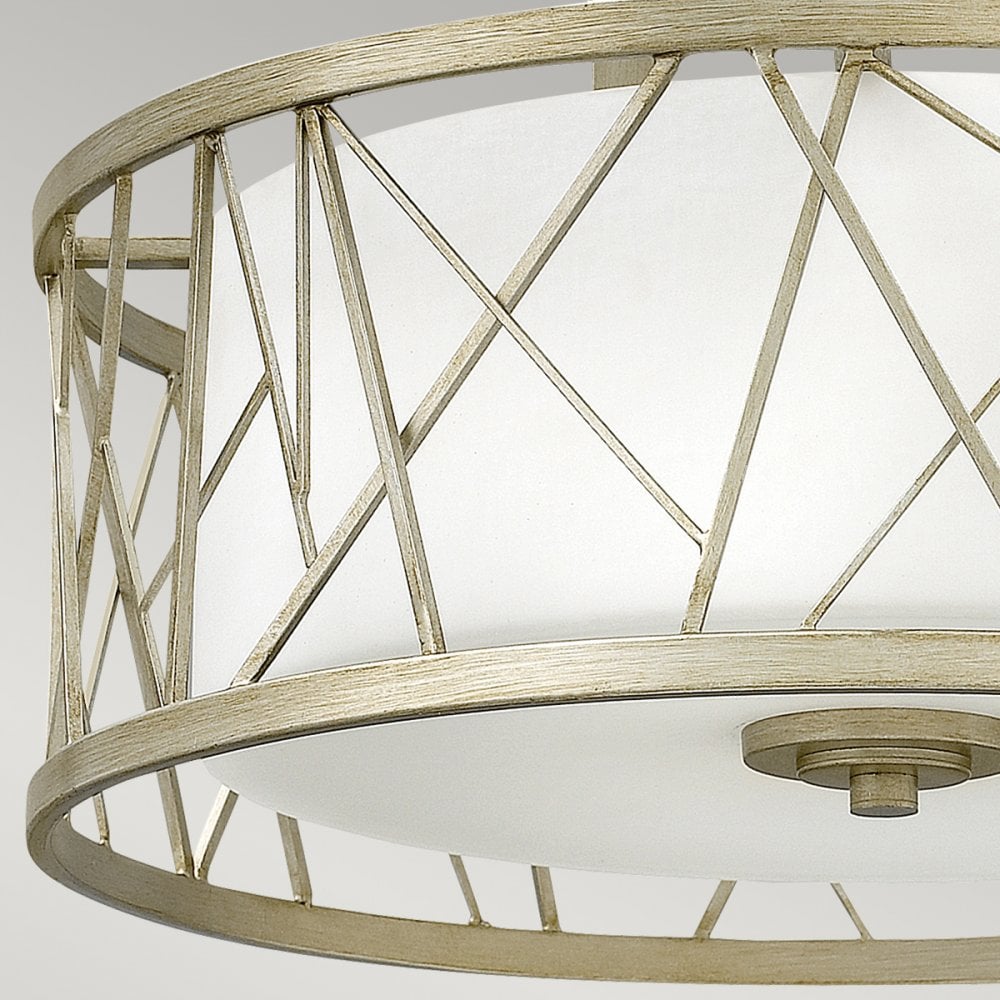 Nest Semi-Flush Ceiling Light in Silver Leaf