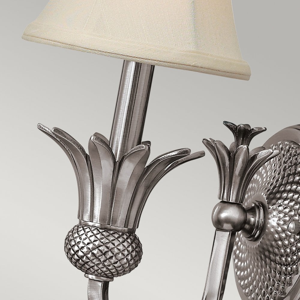 Plantation Single Wall Light in Polished Antique Nickel