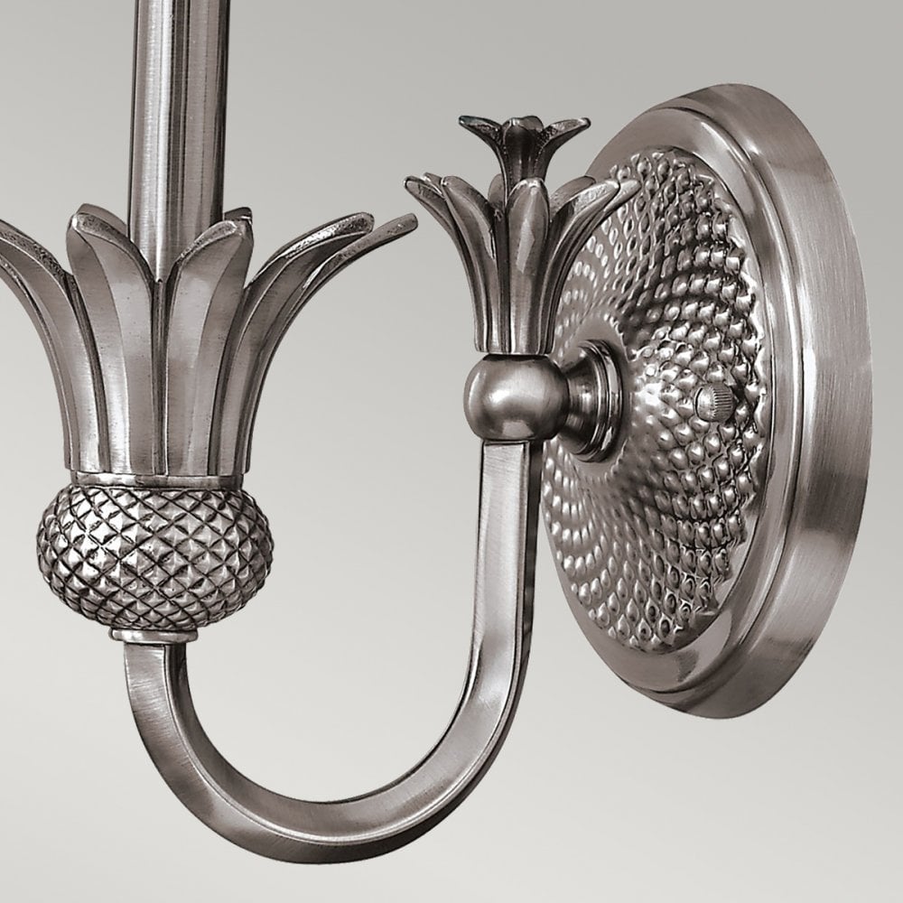 Plantation Single Wall Light in Polished Antique Nickel