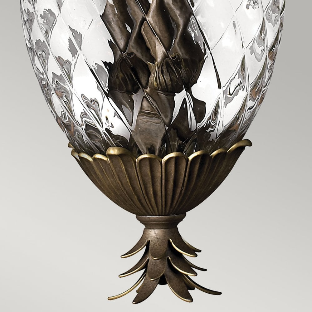 Plantation Four Light Pendant in Pearl Bronze