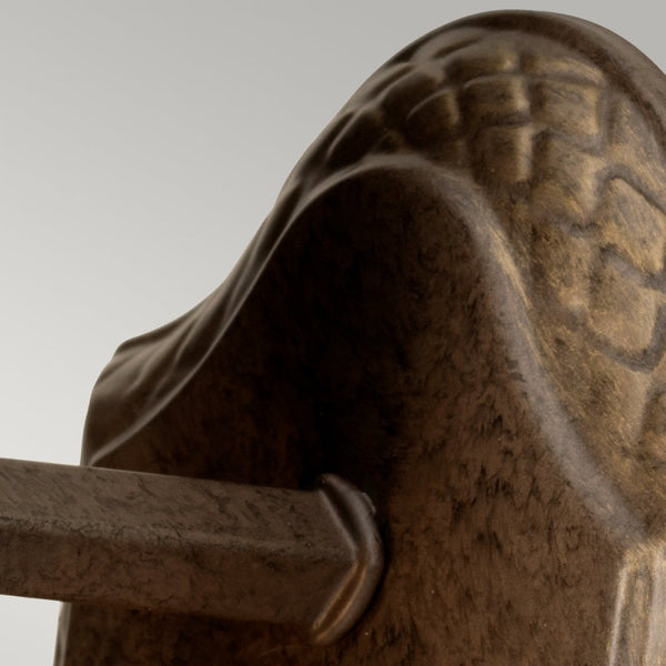 Plantation Bathroom Wall Light in Pearl Bronze