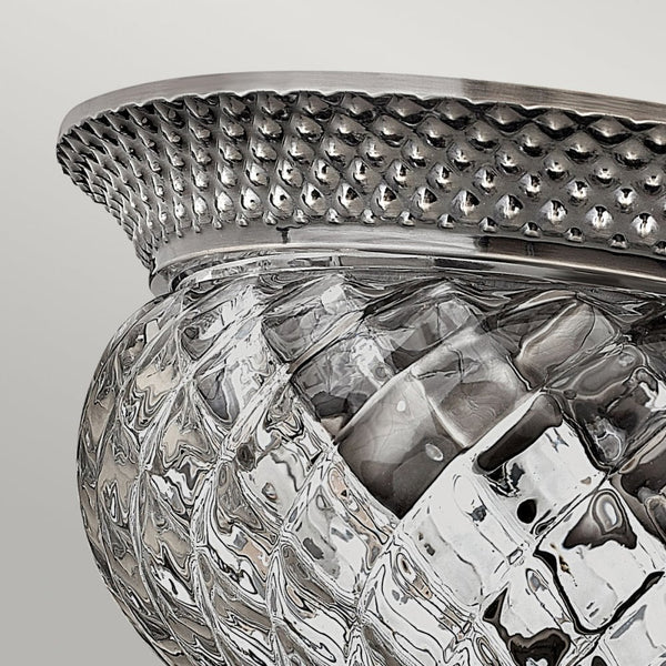 Plantation Small Flush Light in Polished Antique Nickel