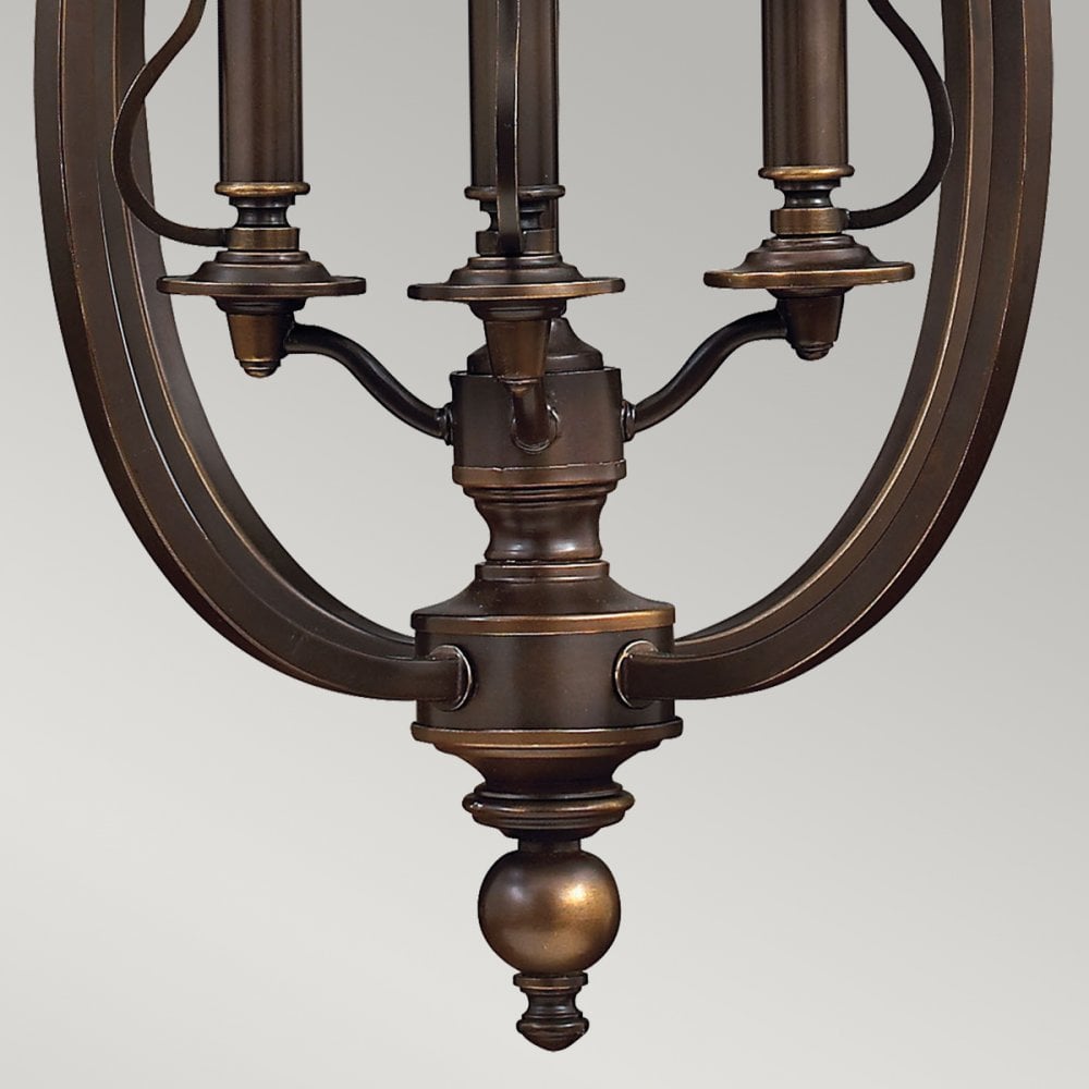 Plymouth Four Light Pendant Chandelier in Old Bronze
