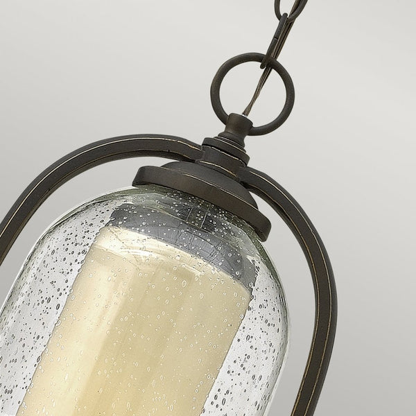 Quincy Outdoor Chain Lantern Pendant in Oil Rubbed Bronze