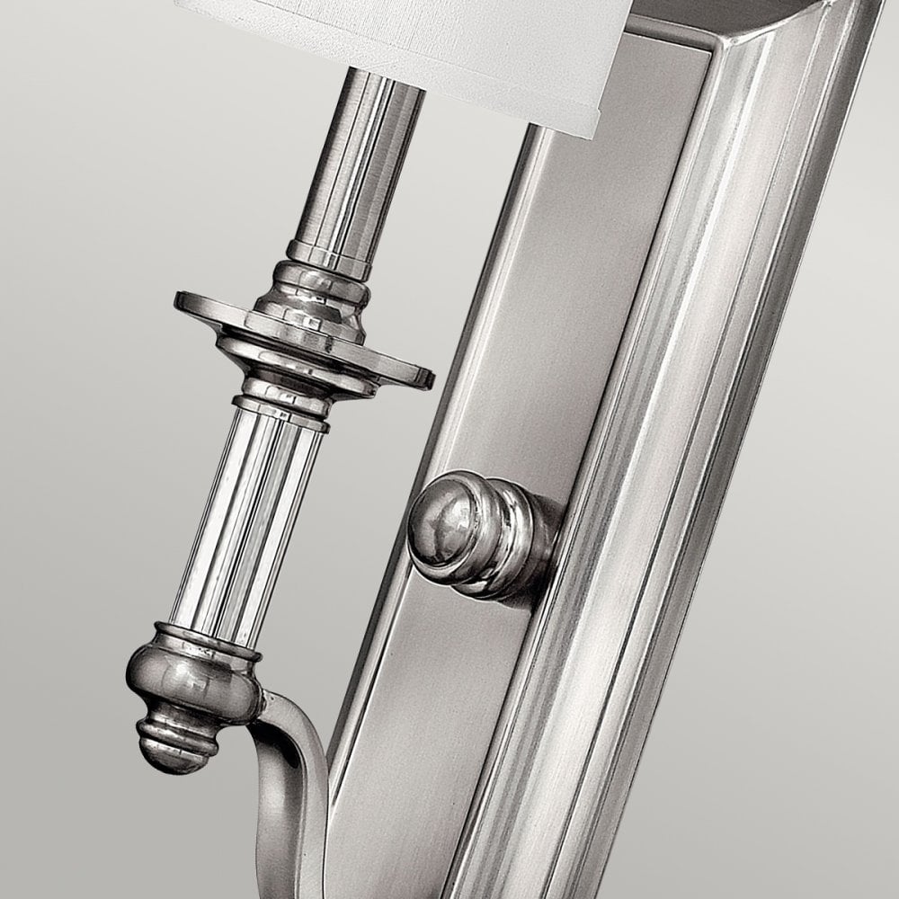 Sussex Single Wall Light in Brushed Nickel