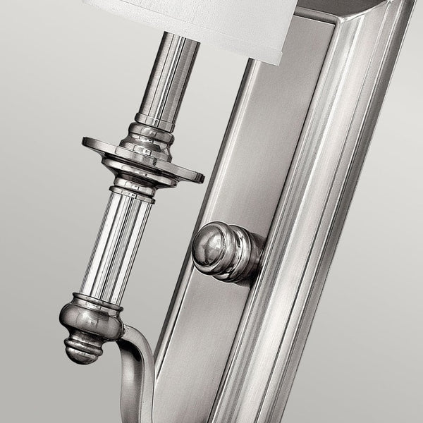 Sussex Single Wall Light in Brushed Nickel