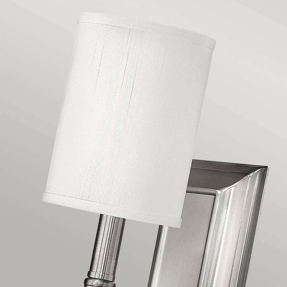 Sussex Single Wall Light in Brushed Nickel