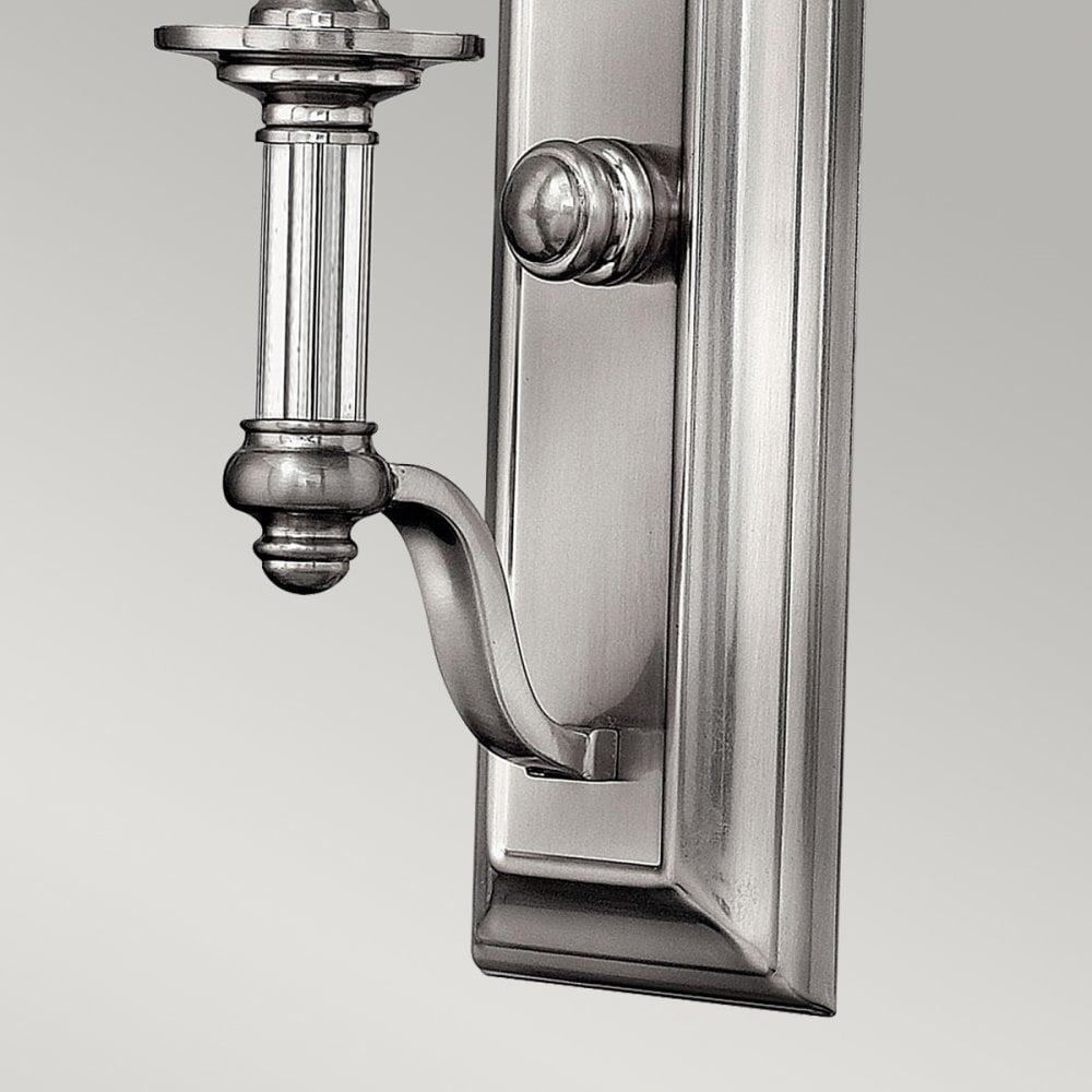 Sussex Single Wall Light in Brushed Nickel