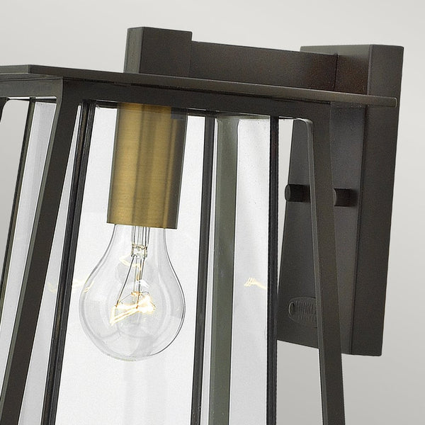 Walker Medium Outdoor Wall Lantern in Buckeye Bronze