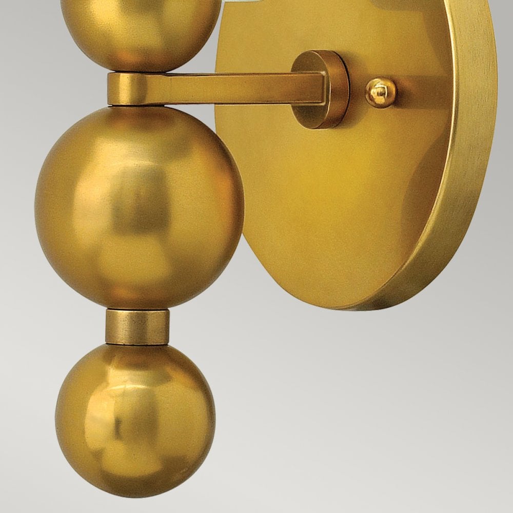 Zelda Wall Light in Vintage Brass