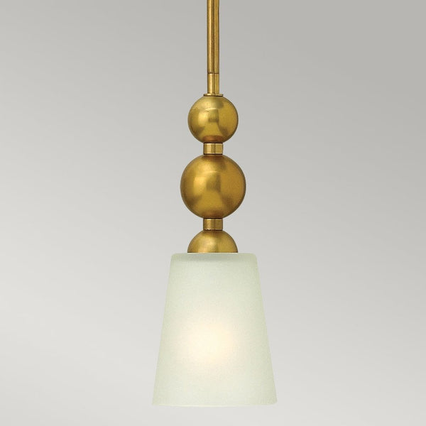 Zelda Mini Pendant in Vintage Brass