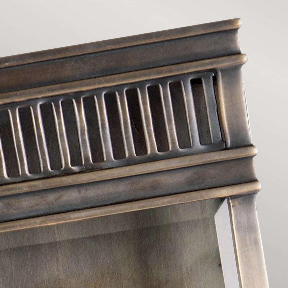 Holborn IP44 Exterior Small Half Lantern Wall Light in Dark Bronze