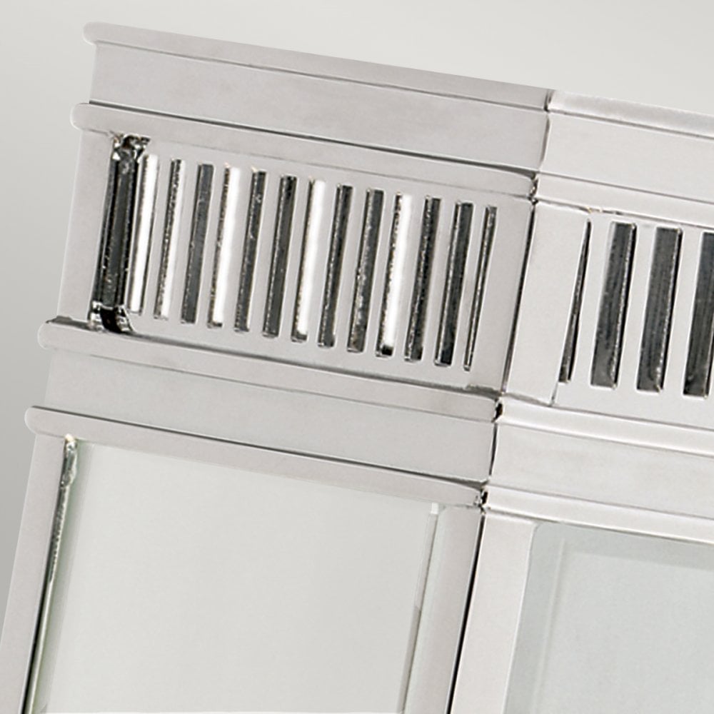 Holborn IP44 Exterior Small Half Lantern Wall Light in Polished Chrome