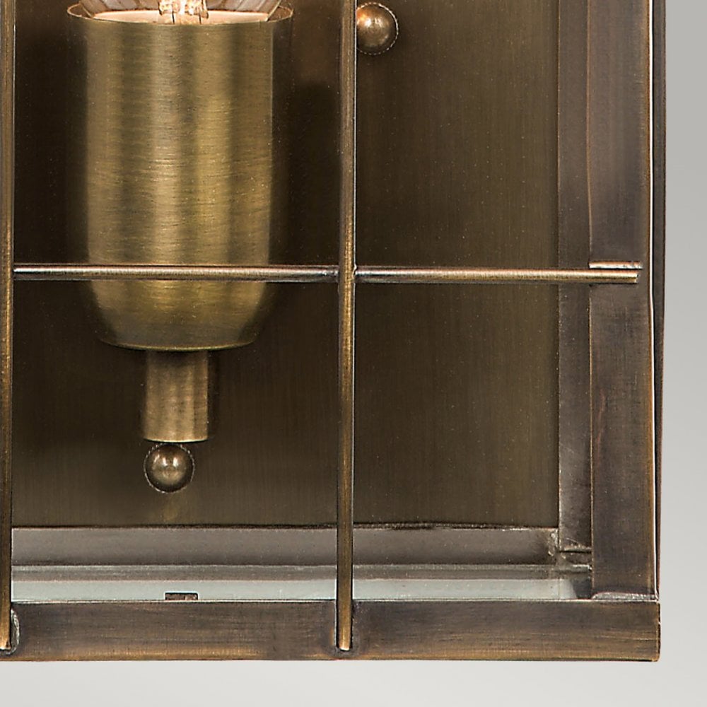 Hyde Park Solid Brass Outdoor Wall Lantern