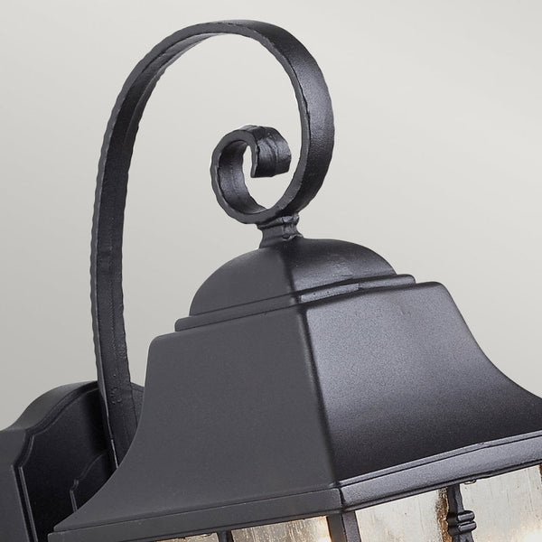 Kent 1 Light Wall Lantern in Black
