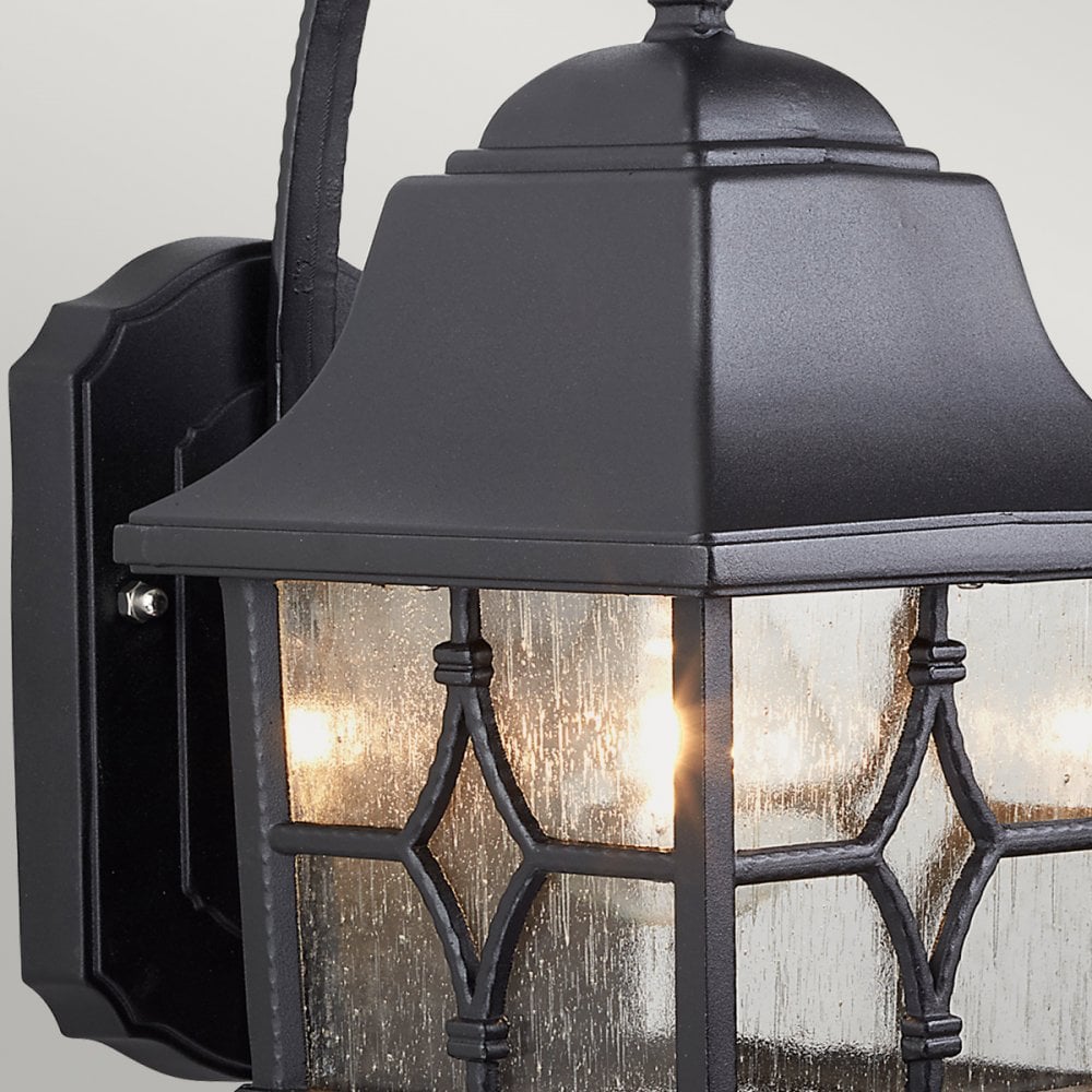 Kent 1 Light Wall Lantern in Black
