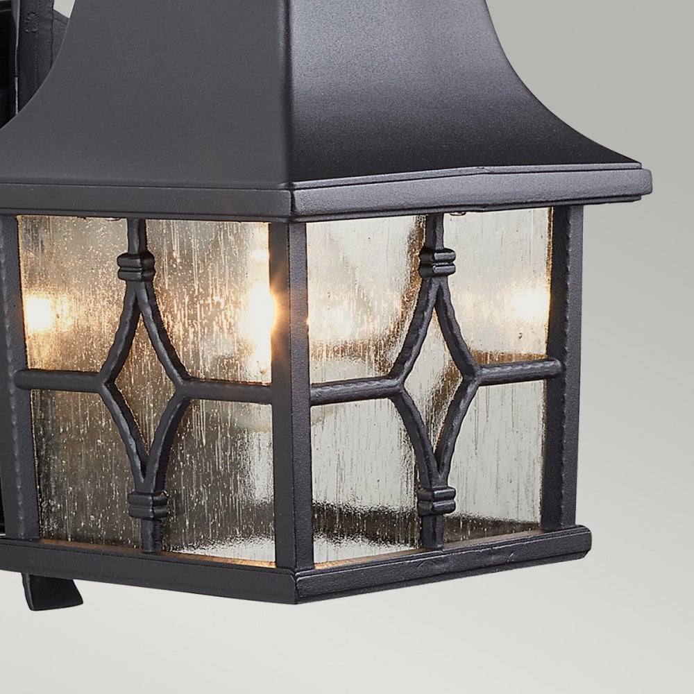 Kent 1 Light Wall Lantern in Black