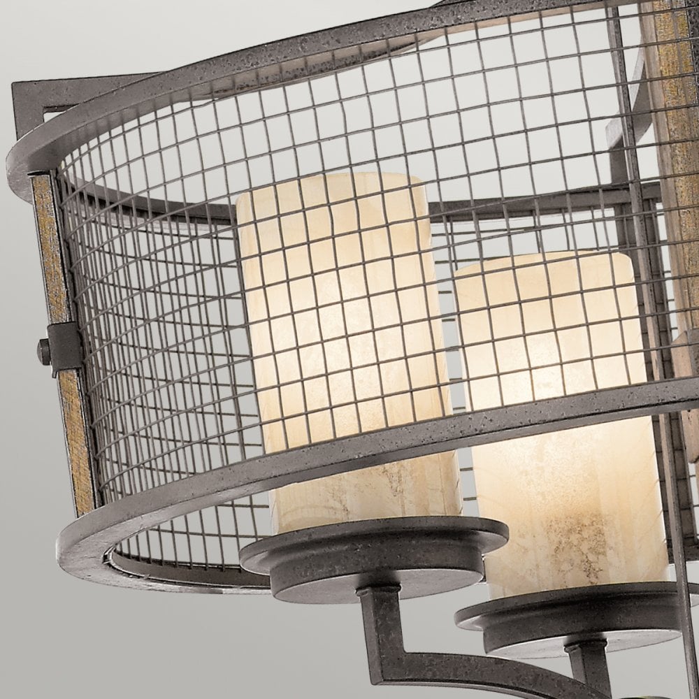 Ahrendale 4 Light Chandelier in Anvil Iron