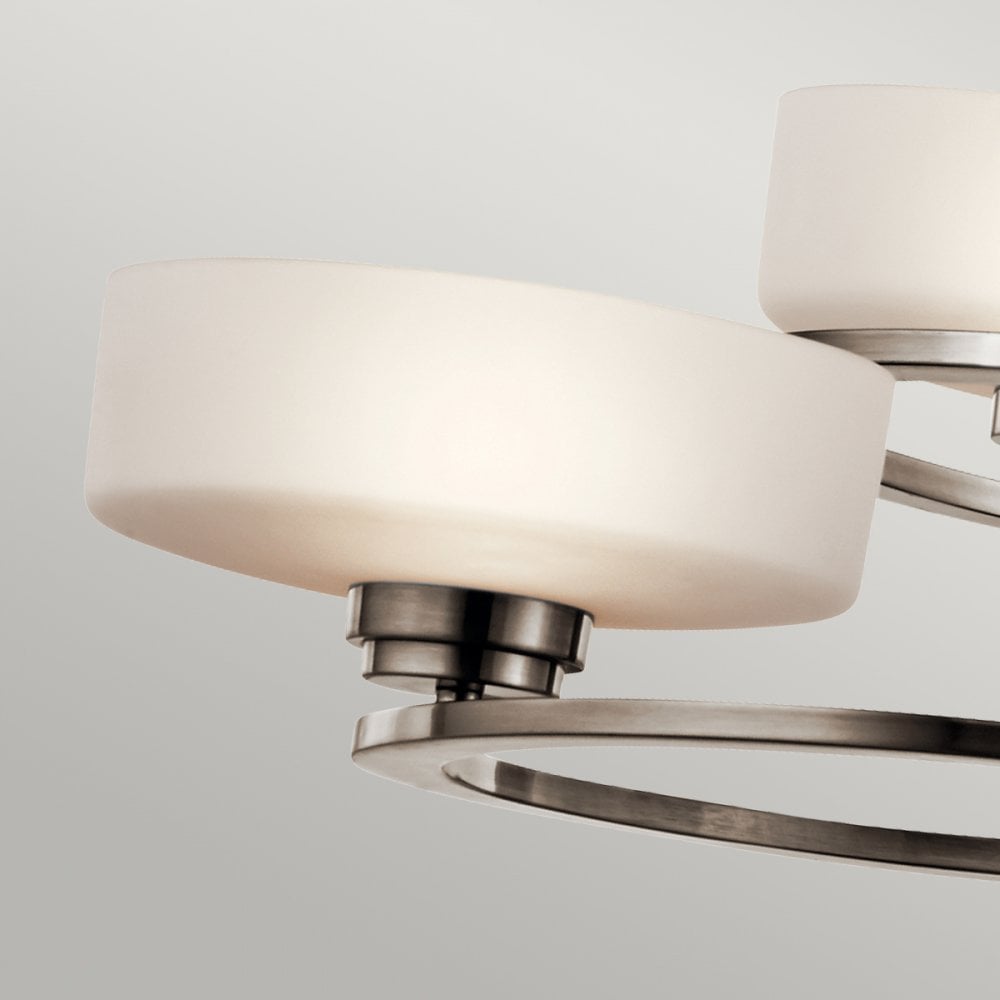 Aleeka Three Light Chandelier in Classic Pewter