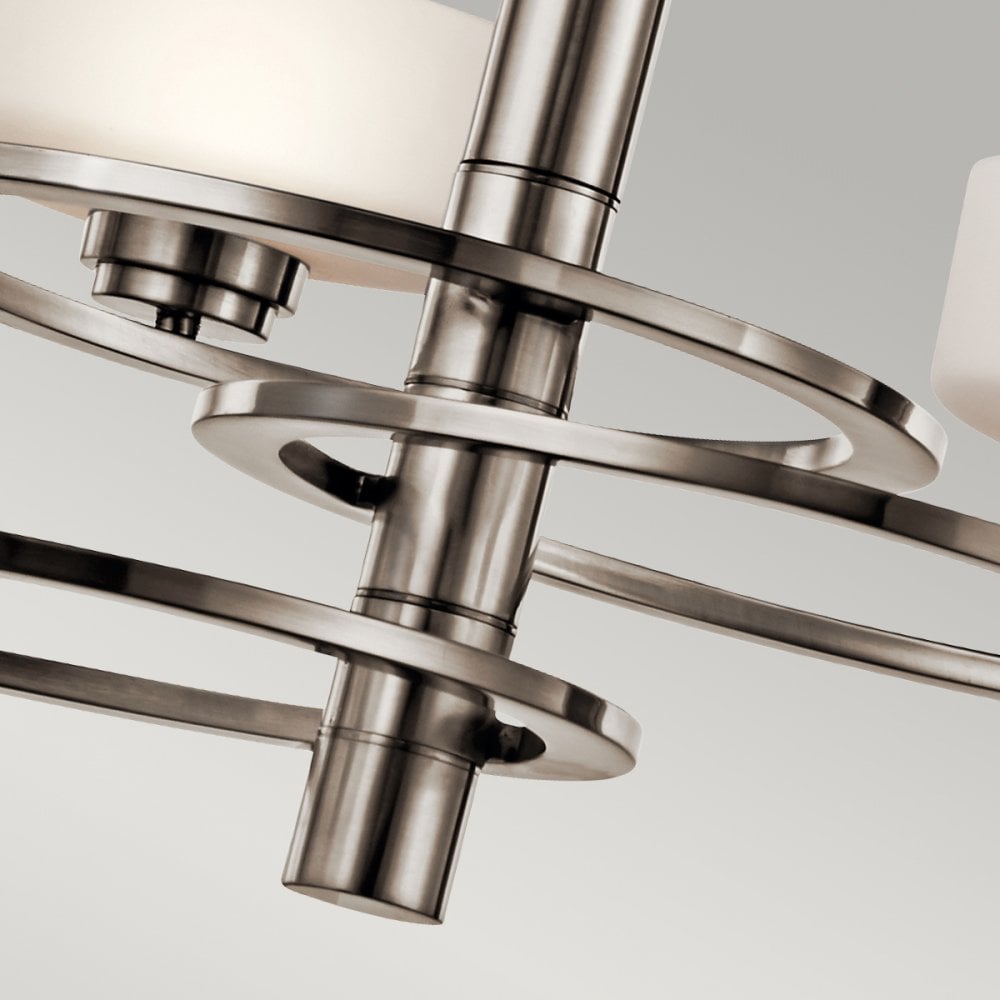 Aleeka Three Light Chandelier in Classic Pewter