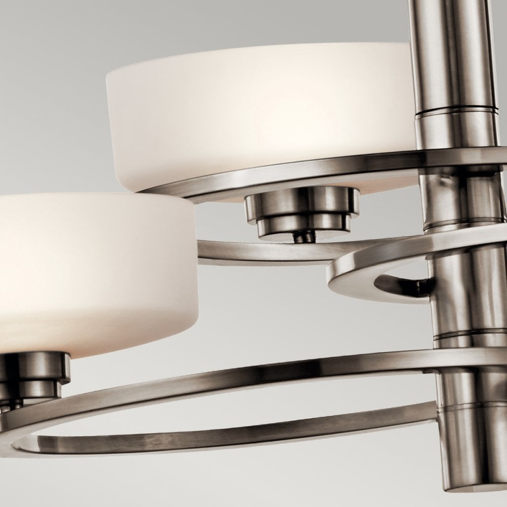 Aleeka Three Light Chandelier in Classic Pewter