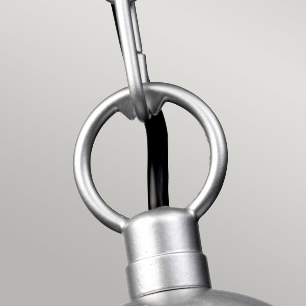 Klampenborg Outdoor Chain Lantern Pendant in Silver
