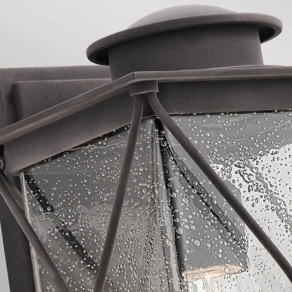 Argyle Medium Outdoor Wall Light in Weathered Zinc