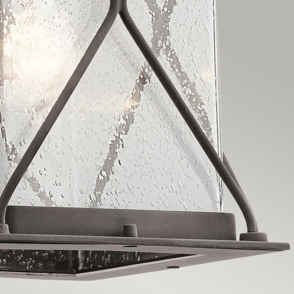 Argyle Medium Outdoor Wall Light in Weathered Zinc